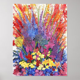 再利用可能なアラスカン野花のポスター ポスター