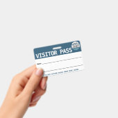 再利用可能なビジターパス/ロゴ付きホールパス バッジ (手持ち)