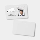 再利用可能なブラック＆グレーの写真 水平マグネット バッジ (正面＆裏面)