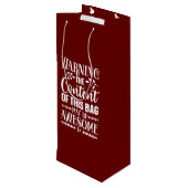 再利用可能なワインバッグ ワインギフトバッグ (裏面アングル)