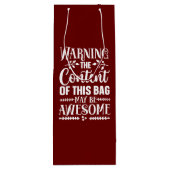 再利用可能なワインバッグ ワインギフトバッグ (裏面)