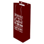 再利用可能なワインバッグ ワインギフトバッグ (正面アングル)