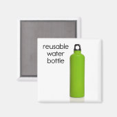 再利用可能な水ボトル用冷凍機マグネット マグネット (正面/裏面)