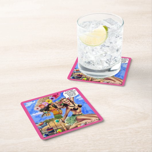 再利用可能な紙コースター – 角型紙コースター スクエアペーパーコースター (インサイチュ)