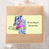 再利用可能な12蔵書票、正方形2 ラベル (インサイチュ)