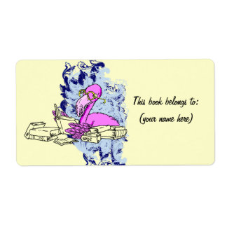 再利用可能な12蔵書票、正方形2 ラベル