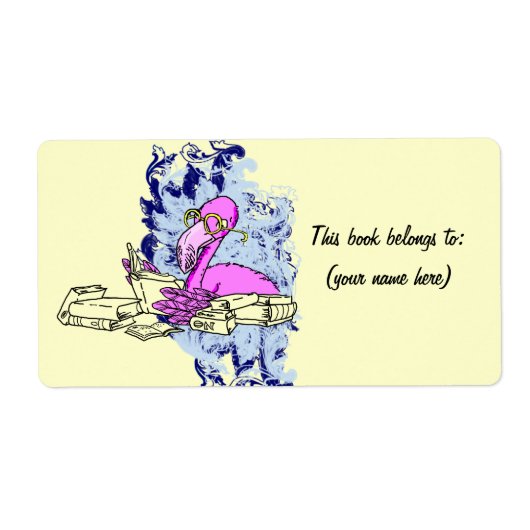 再利用可能な12蔵書票、正方形2 ラベル (正面)