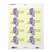 再利用可能な12蔵書票、正方形2 ラベル (フルシート)