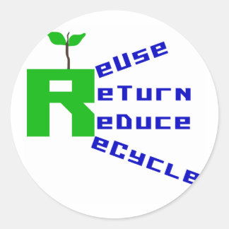 再利用戻減らリサイクル ラウンドシール