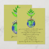 再利用減らリサイクル 招待状 (正面/裏面)