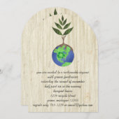 再利用減らリサイクル 招待状 (正面/裏面)