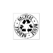 再利用減ら、、リサイクル、 ラバースタンプ (インプリント)