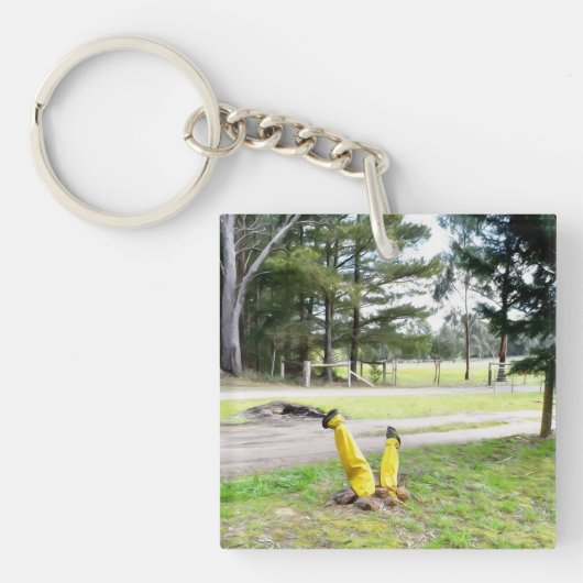 再失ったび庭で キーホルダー (正面)