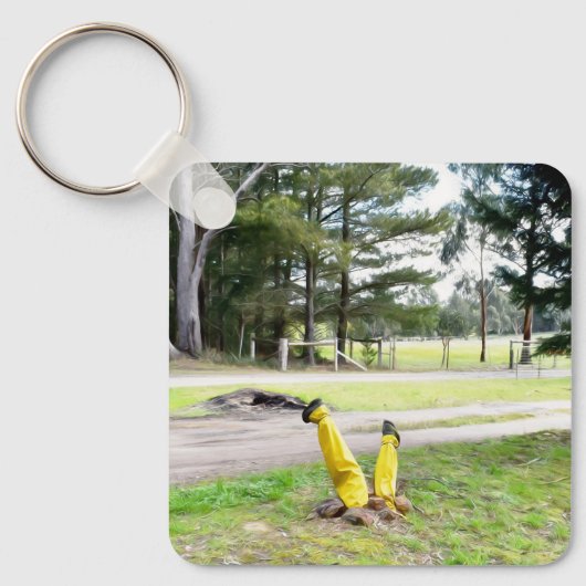 再失ったび庭で キーホルダー (正面)