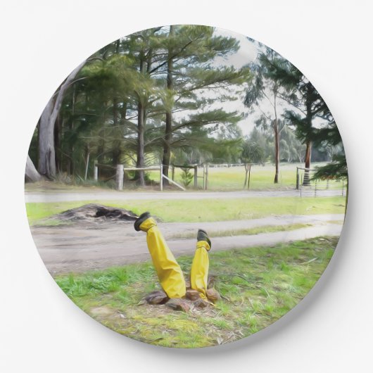 再失ったび庭で ペーパープレート (正面)