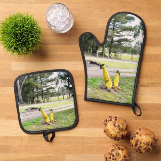 再失ったび庭で 鍋つかみ&鍋敷きセット (トップダウン)