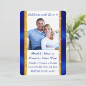 再婚の結婚式招待状と写真 招待状 (スタンド正面)