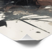 再定義： AIデザインのリトルブラックドレスヴィンテージ ポスター (コーナー)