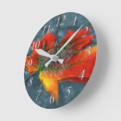 再帰反射クロック ラウンド壁時計 (傾斜)