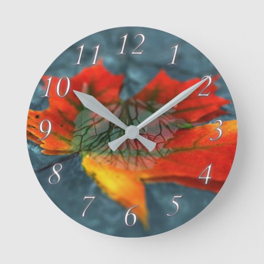 再帰反射クロック ラウンド壁時計 (正面)