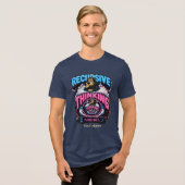 再帰的思考 パーソナライズド 冗談の行き過ぎた思考 トライブレンドTシャツ (正面全面)