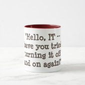 再度それをそしてつけることを試みましたか。 マグカップ (中央)