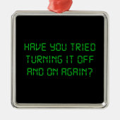 再度それをそしてつけることを試みましたか。 メタルオーナメント (正面)