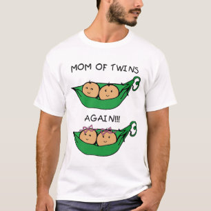 再度双生児のお母さん Tシャツ