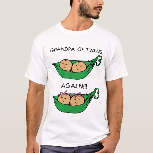再度双生児の祖父 Tシャツ (正面)