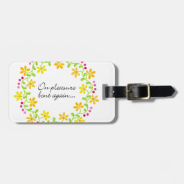 再度曲がる喜び- Austenのプライド及び偏見 ラゲッジタグ