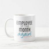 再度月の仕事の家庭で従業員 コーヒーマグカップ (左)