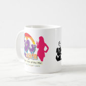 再度70年代-マグの倍は味方しました コーヒーマグカップ (正面左)