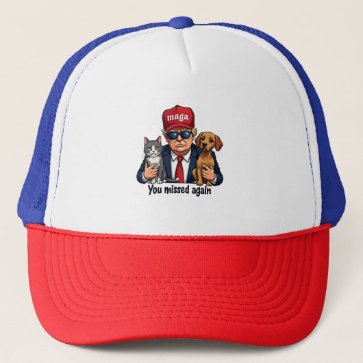 再恋しく思びペッ救トのトランプ選挙 キャップ (正面)