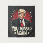 再恋しく思びペッ救トのトランプ選挙 タペストリー (正面)