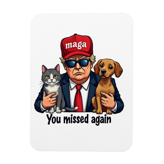 再恋しく思びペッ救トのトランプ選挙 マグネット (縦)