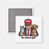 再恋しく思びペッ救トのトランプ選挙 マグネット (正面/裏面)