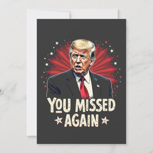 再恋しく思びペッ救トのトランプ選挙 招待状 (正面)