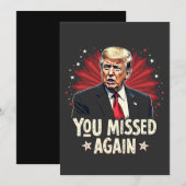 再恋しく思びペッ救トのトランプ選挙 招待状 (正面/裏面)