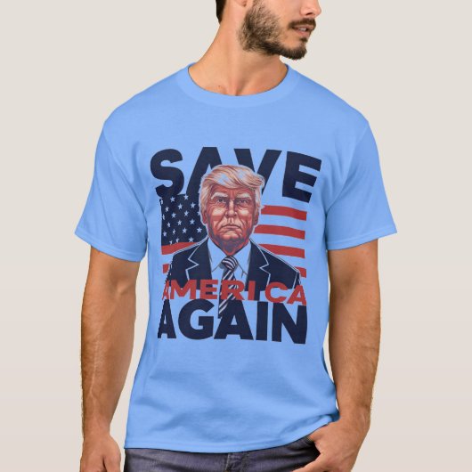 再救度 – ドナルド・トランプ2024 Tシャツ (正面)