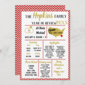 再検討中の私たちの年,家族イベントのクリスマス シーズンカード (正面/裏面)