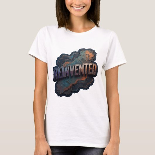 再構築されたセンス シルバーTシャツ Tシャツ (正面)