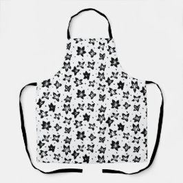 再構築された花柄 – 無彩色ゴシック エプロン