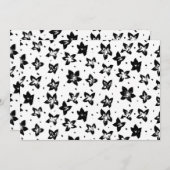 再構築された花柄 – 無彩色ゴシック シーズンカード (正面/裏面)