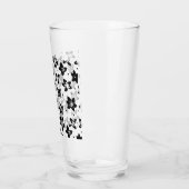 再構築された花柄 – 無彩色ゴシック タンブラーグラス (左)