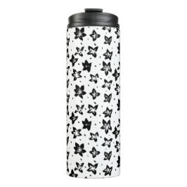 再構築された花柄 – 無彩色ゴシック タンブラー