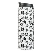 再構築された花柄 – 無彩色ゴシック タンブラー (回転右)