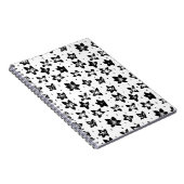 再構築された花柄 – 無彩色ゴシック ノートブック (右側)