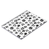 再構築された花柄 – 無彩色ゴシック ノートブック (左側)