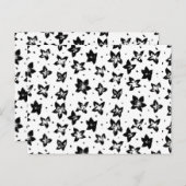 再構築された花柄 – 無彩色ゴシック ポストカード (正面/裏面)