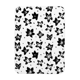 再構築された花柄 – 無彩色ゴシック マグネット